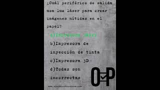 Pregunta periféricos 13 Informática general #periferico #administrativo #age #opositores #oposicion