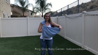 baby womb world ring sling carrier