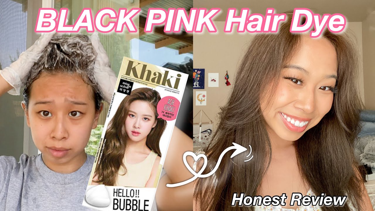 BLACKPINK Bubble Hair Dye | Ash Khaki - YouTube