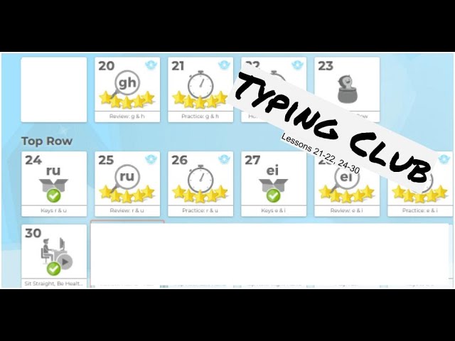Typing Club - Tutorial - Lesson 1 - Introduction 