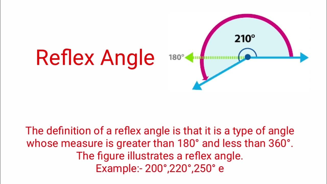 Reflrx Angle / What is reflex angle. Definition and figure of reflex angle.  