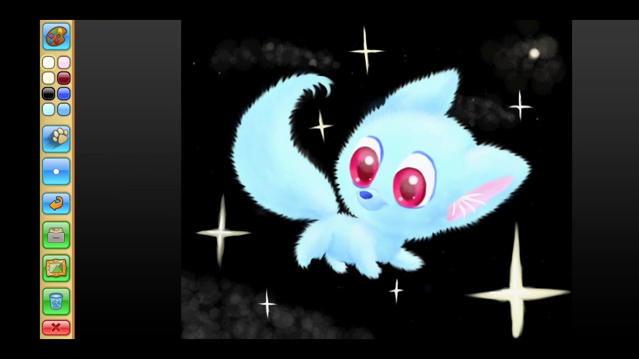 Fuzzy in Space| Animal Jam Play Wild Masterpiece| Speedpaint - YouTube