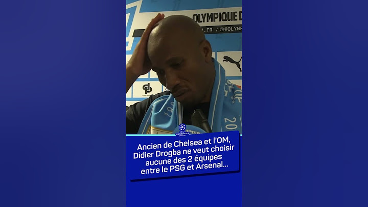😂 #PSG ou #Arsenal, #Drogba en rigole !