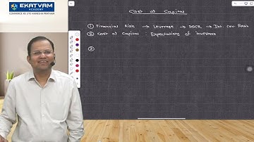 CA Inter FM | Lec 3 Cost of Capital | CA Abhishek Zaware