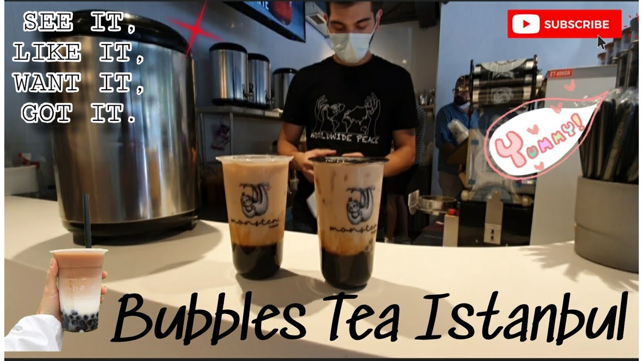 bubble tea shop istanbul monster teashop bubbletea bubbleteashopistanbul vlog kuliner youtube