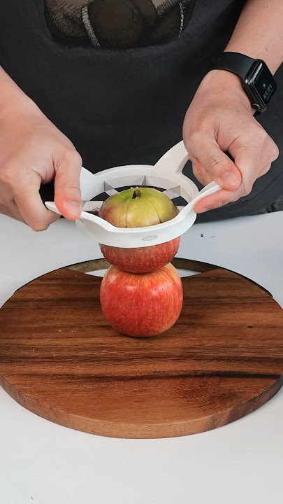 How to Operate an OXO apple slicer « Fruit :: WonderHowTo