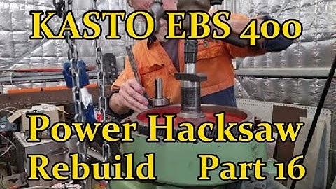 KASTO EBS 400 ELEKTRISCHE IJZERZAAG HERBOUWD Deel 16