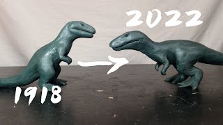 Evolution of the Tyrannosaurus Rex in movies (1918-2022) #clay #jurassicworld