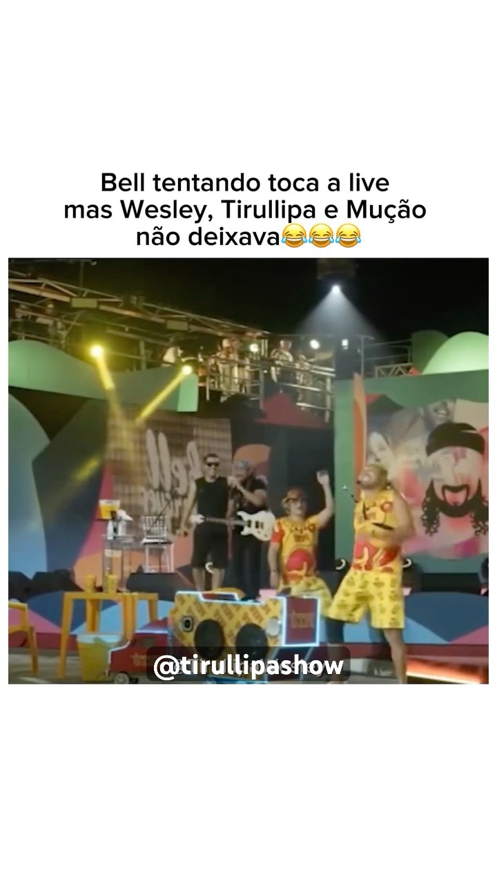 Tbt que o Bell não conseguia mais cantar.  ? #bellmarques #humor #tirulipa #memes #comedia