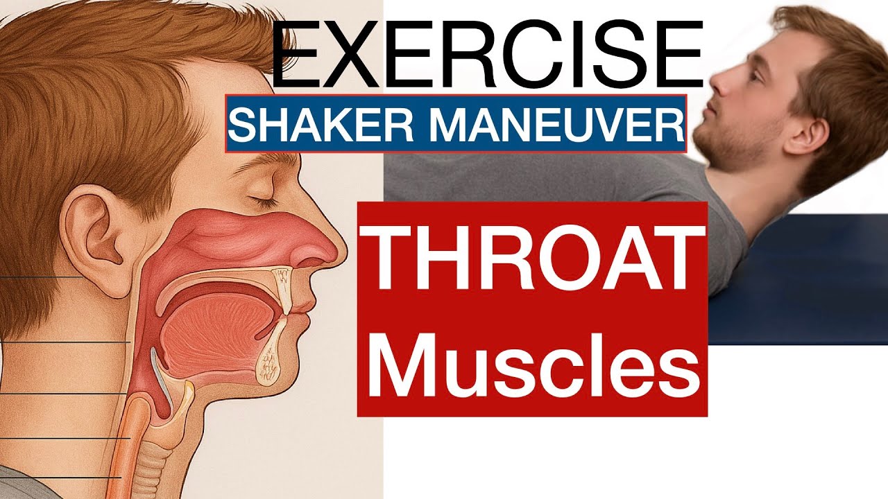 Shaker Method Improve SWALLOWING disorders, Shaker Maneuver, THROAT muscle EXERCISE ...