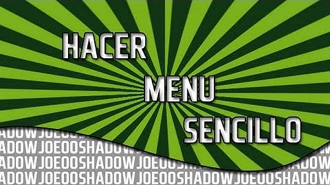 Como hacer sencillo Menu en Dreamweaver