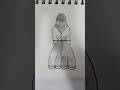 Draw a beautiful girl with easy trick #shortsfeed #youtubeshorts #tutorial