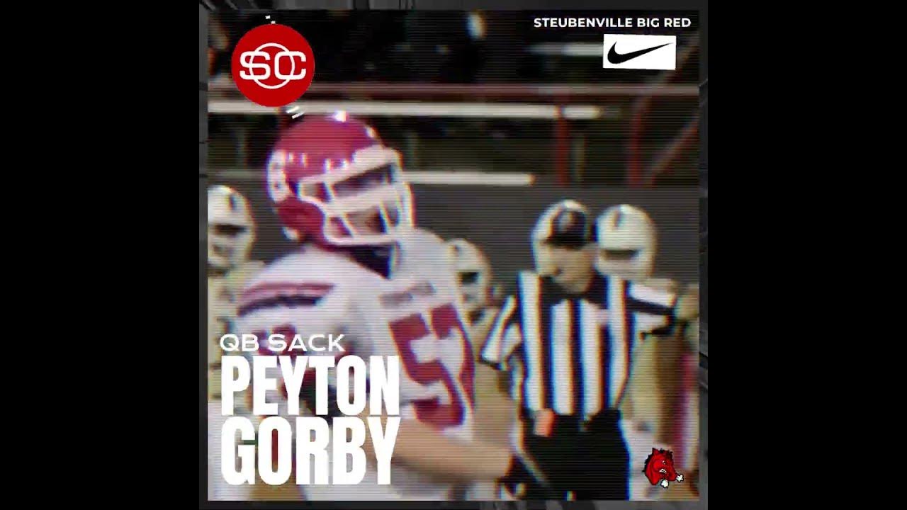 2023 steubenville big red football peyton gorby qb sack ursuline