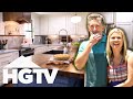 Couple Gets Their Grandparents' Bowling Alley Incorporated In The Kitchen Island | Fixer Upper