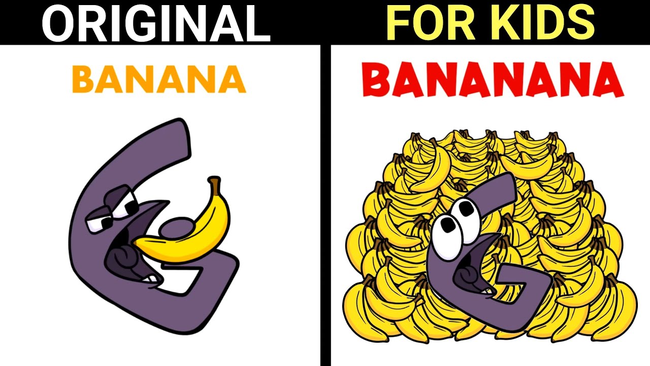 Lot of BaNaNaNa! | Alphabet Lore x Number Lore (ASMR)