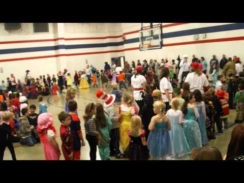 Character Parade at Mulberry Creek Elementary School, Clip 2 of 3