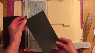 How to tutorial for a file folder album Simple Stories Part 4