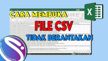 Tutorial : Cara Membuka file CSV di Excel agar tidak berantakan