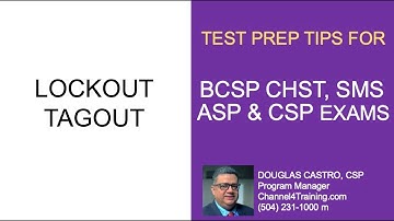 Ch4Training exam prep BCSP CHST, ASP, CSP 5 - Doug Castro dcastro@Ch4Training.com (504) 231-1000