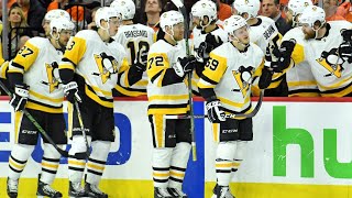 Penguins players were visibly disgusted as Flyers fans threw trash on the ice