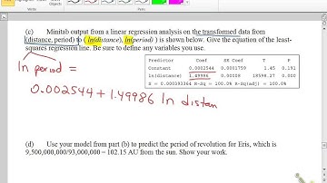 Mr. Eicher Presents Stats 12.2a: Transformations to Achieve Linearity