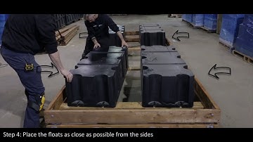 How to install dock floats on floating dock