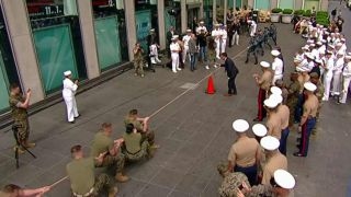 Fleet Week tug-of-war: Navy vs. Marines