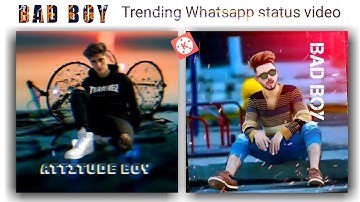 How to create trending whatsapp status in kinemaster | Trending Glitch effect video | kinemaster