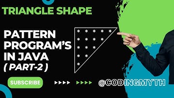 Triangle Star pattern in java | Star Pattern Program Logic In Java | star pattern in java in hindi