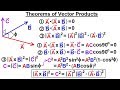Calculus 3: Vector Calculus in 3-D (22 of 35) Theorems of Vector Products