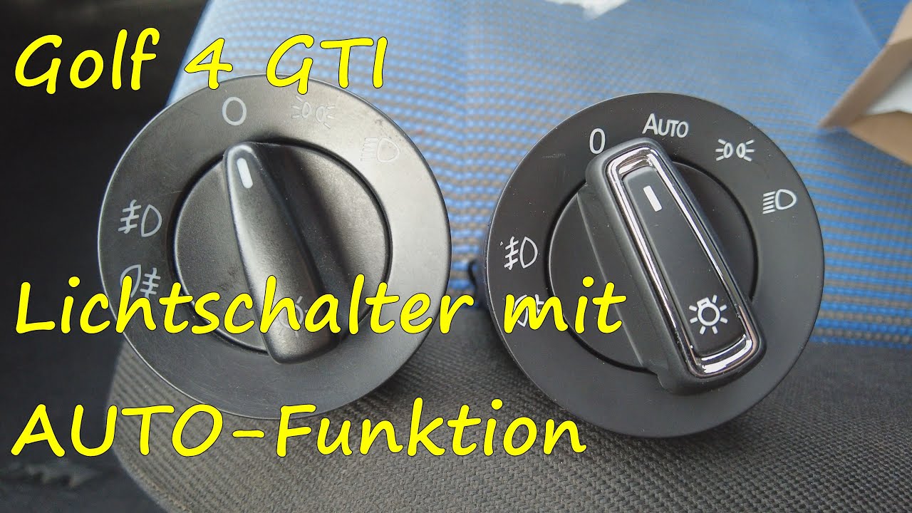 Golf 4 GTI Lichtschalter mit AUTO Funktion verbauen 