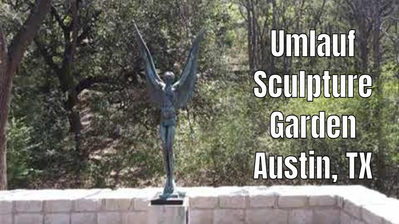 Walking around Umlauf Sculpture Garden, Austin Texas, March 26, 2022