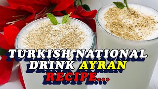 Turkish National Drink Ayran Recipe | Easy recipes