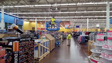 Walmart installing NCR self checkout machines.