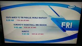 Animax Asia  Daily Showtimes 30 December