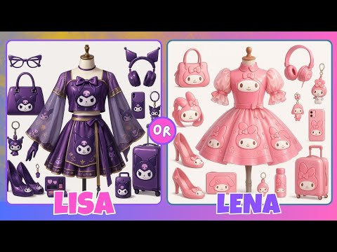 🎀Lisa or Lena: Sweet My Melody 🎀 vs Wild Kuromi 💜 – Who Matches