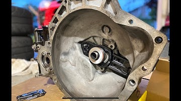 T850 Transmission Bell-housing, fork + throw-out bearing INSTALLATION without input/output shafts