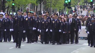 St. Jude Memorial March honors fallen CPD officers downtown Sunday morning along Michigan Avenue