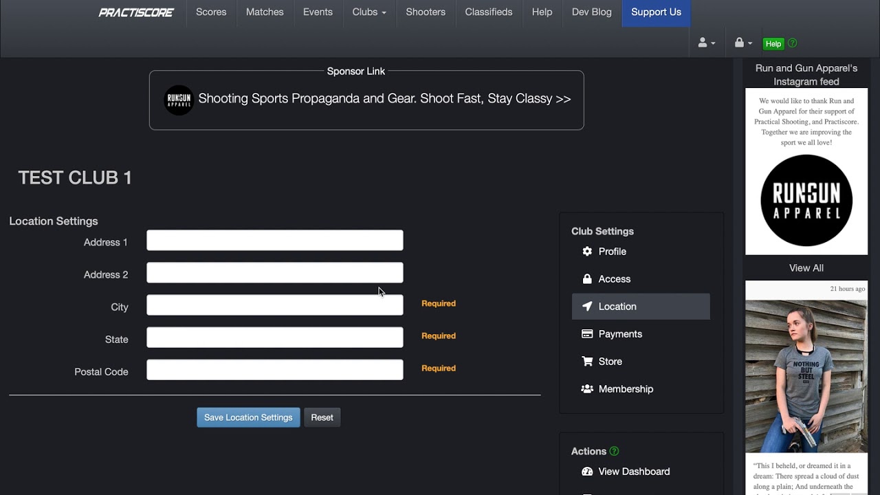 Practiscore Time Input PRactiscore, Creating a Club - YouTube