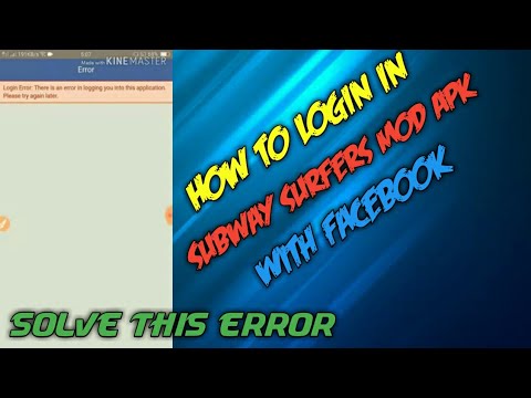 How To Login With Facebook In Hacked Subway surfers || Facebook error || login with facebook problem