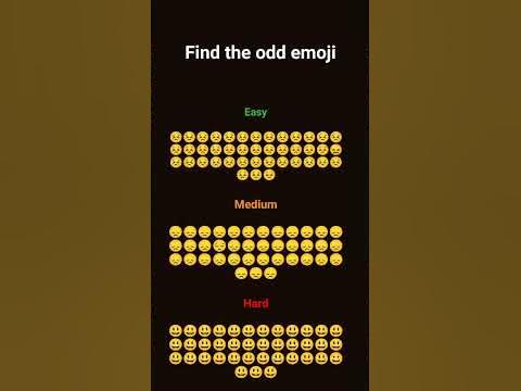 find the odd emoji #challenge#coems#emojis - YouTube