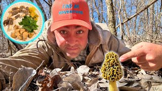 I Found a FEAST Out in the Woods! The FIRST Morel Mushroom of 2024!