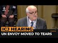 Palestine’s UN envoy moved to tears during ICJ hearing | Al Jazeera Newsfeed