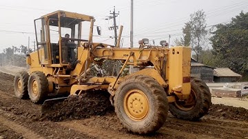 Proccessing Motor Grader Operating Technique Cutting And Spreading Build Foundation Road-EarthPlanet
