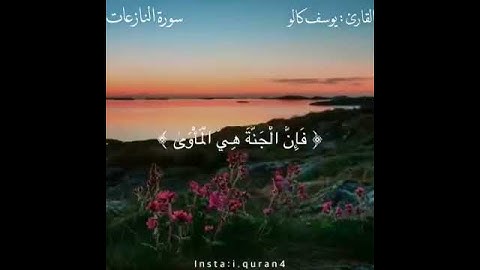 يوسف كالو - سورة النازعات
