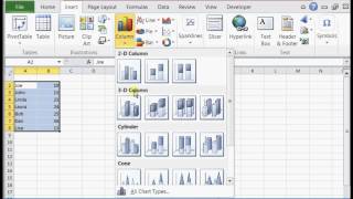 how to make a column graph in excel : microsoft excel help