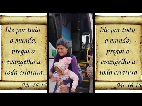 A chegada.