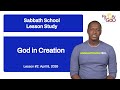 Sabbath School Lesson Summary: Lesson 2 (Wednesday)