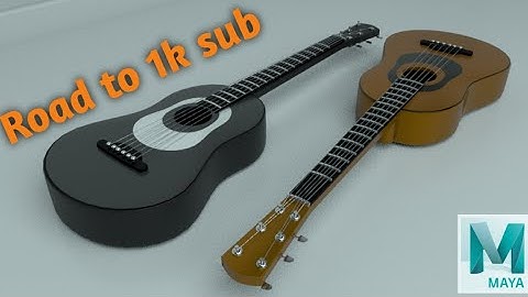 Maya Tutorial: 3D Guitar modeling using Autodesk Maya for beginners