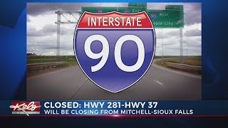 SDDOT: Additional section of I-90 closing Thursday afternoon